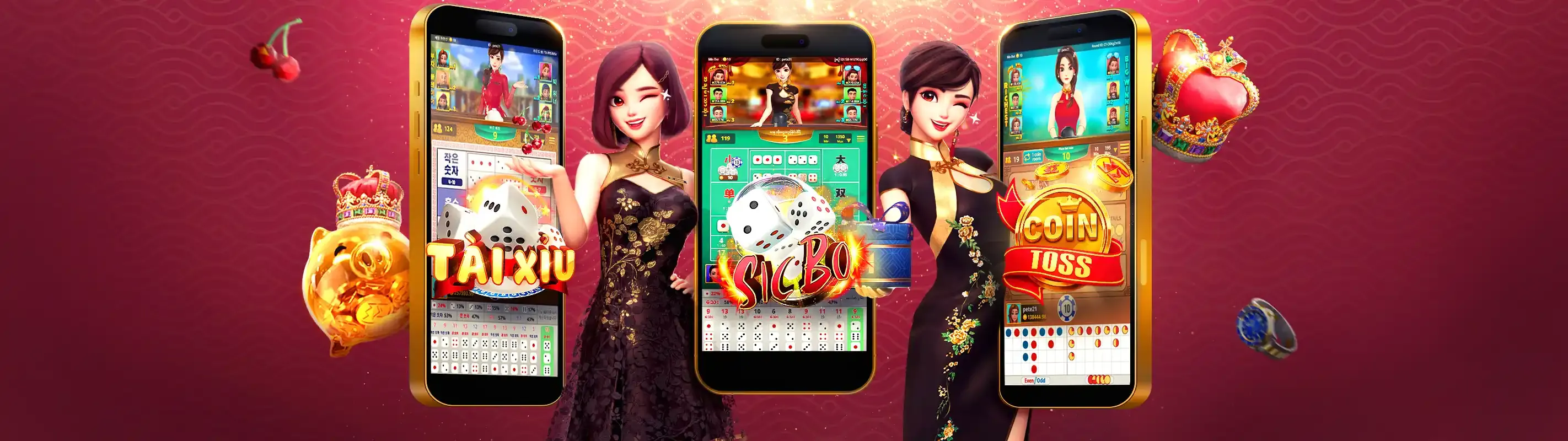 Hình ảnh nền QIBET Chính Thức với các biểu tượng trò chơi đa dạng